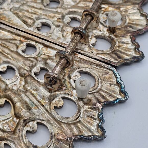 Goldinger Peacock EPZ Italy Silver-Plated Hot Plate Stand | Expandable Trivitt - Picture 6 of 9